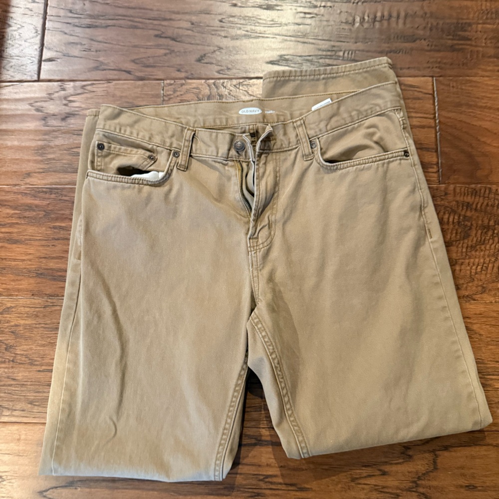 Old Navy Men's Khaki Chinos, Straight Leg